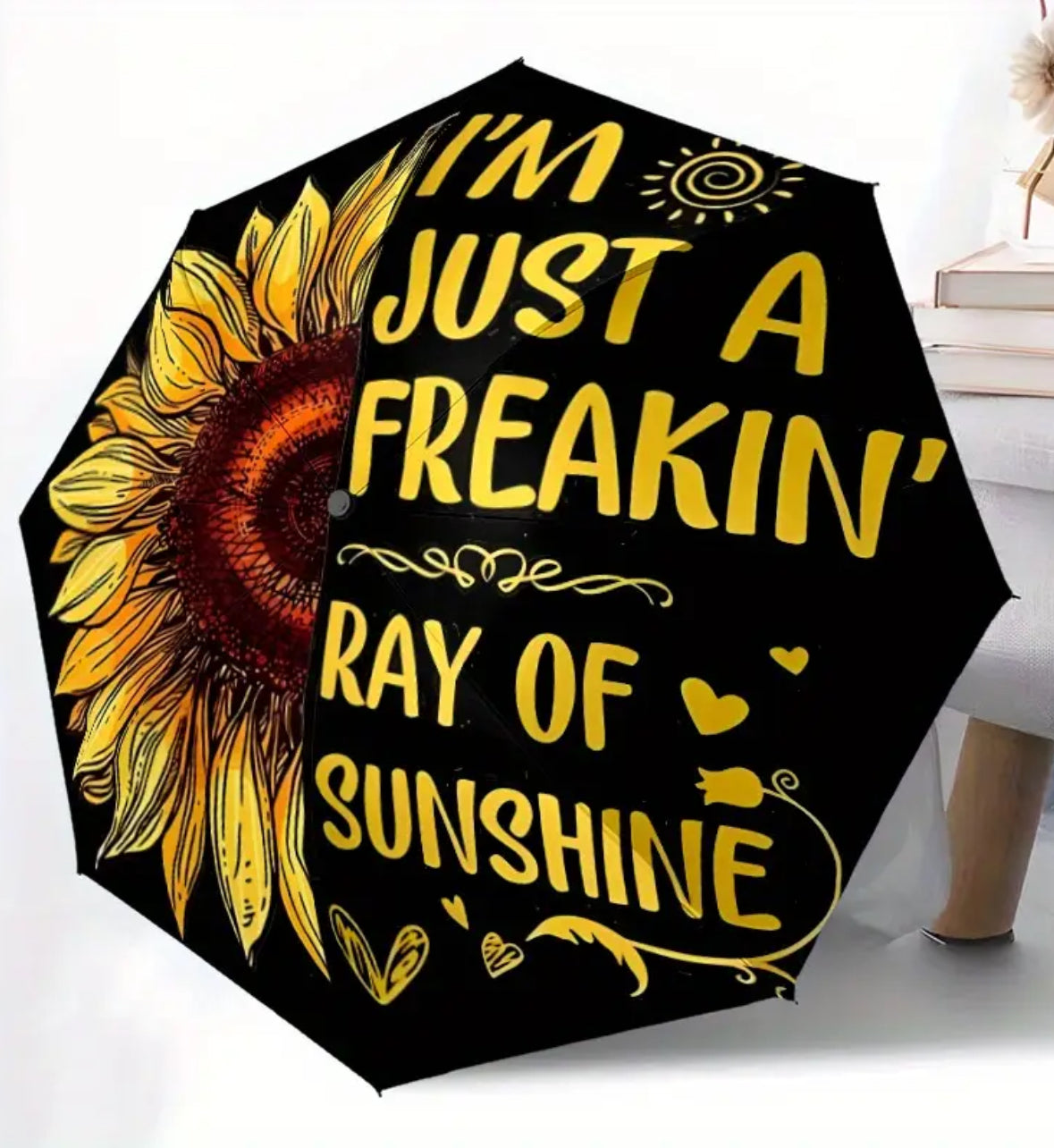KokoBoho Sunflower Umbrella – Bright & Cheerful Rainy Day Style