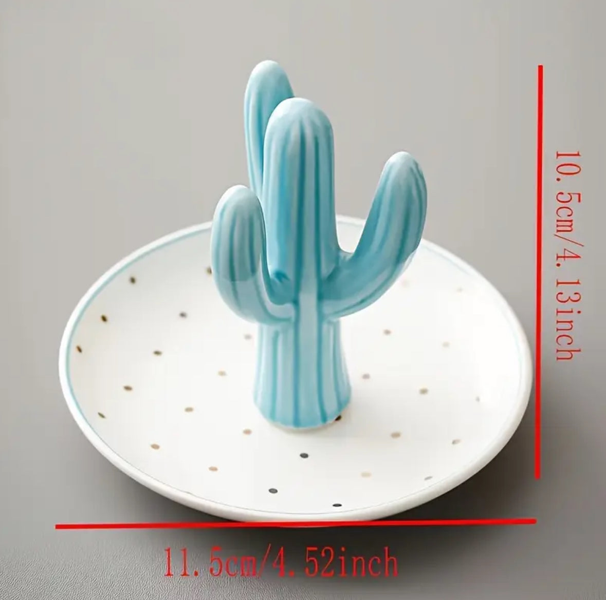 KokoBoho Cactus Ring Holder – Boho Jewellery Display & Decorative Home Accessory
