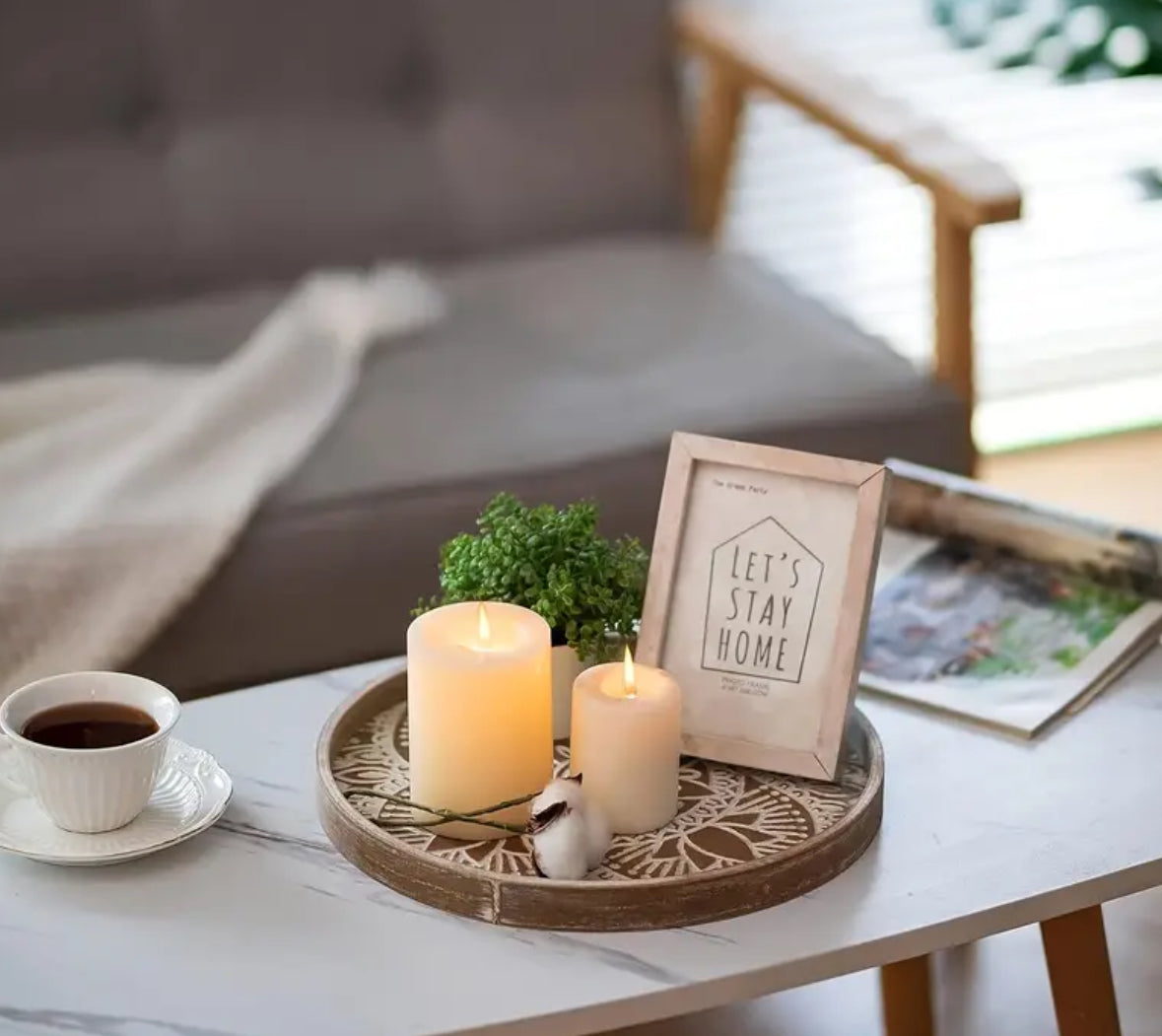 KokoBoho Mandala Serving Tray – Boho Charm with Function