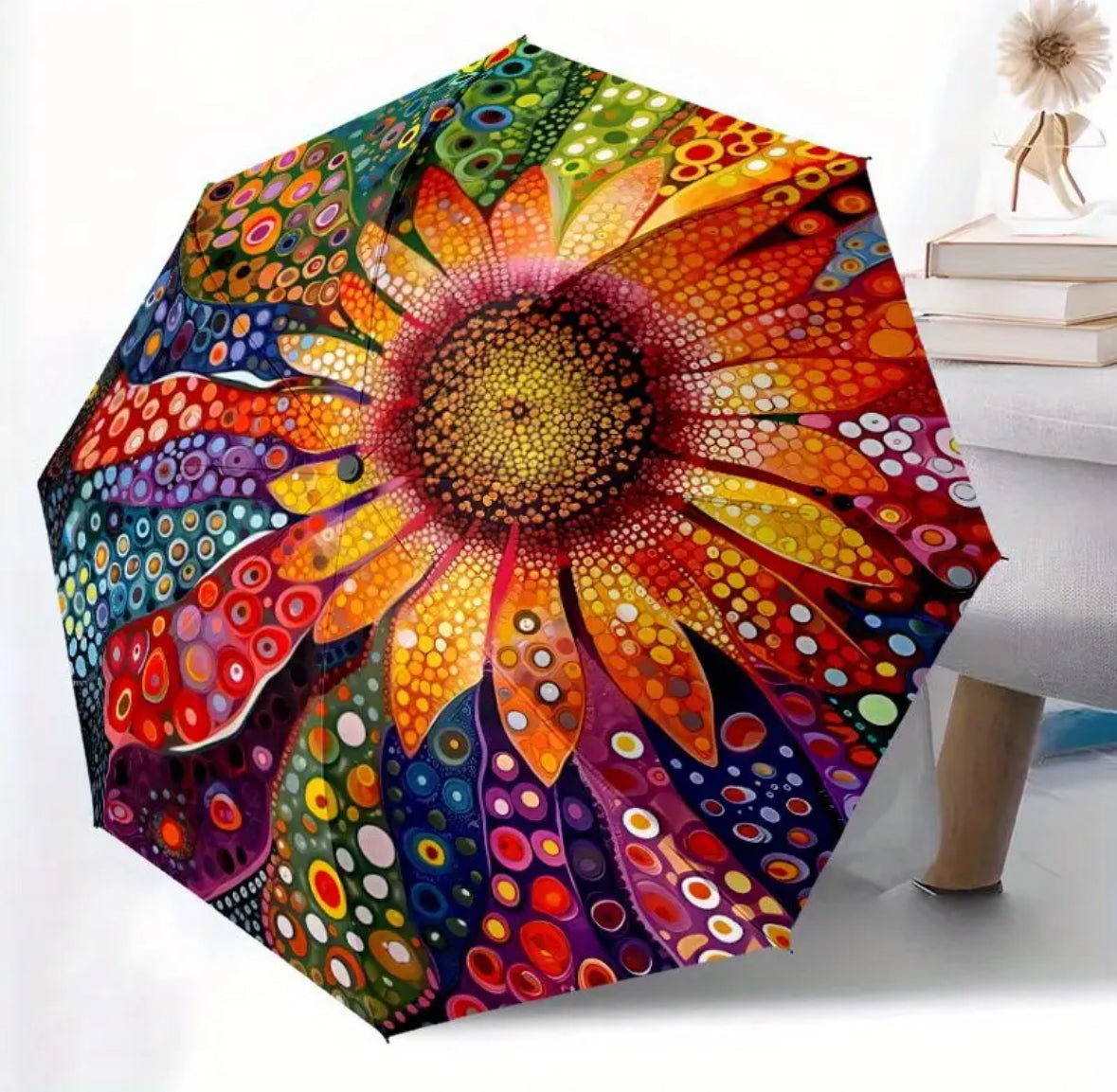 KokoBoho Sunflower Umbrella – Bright & Cheerful Rainy Day Style