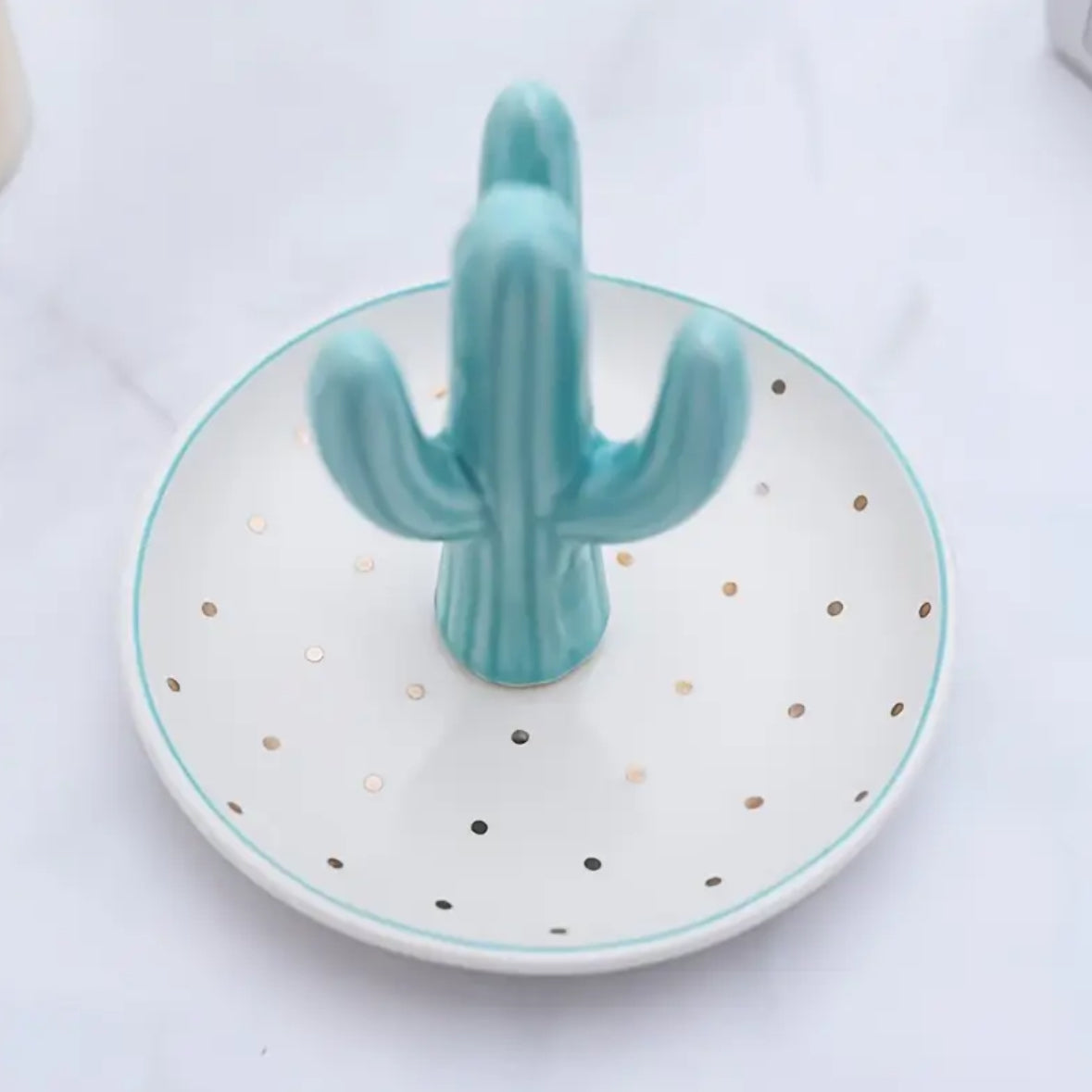 KokoBoho Cactus Ring Holder – Boho Jewellery Display & Decorative Home Accessory