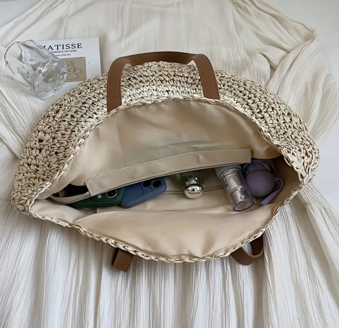 KokoBoho Woven Shoulder Bag with Evil Eye Design – Boho Luxe Tote & Protective Summer Accessory