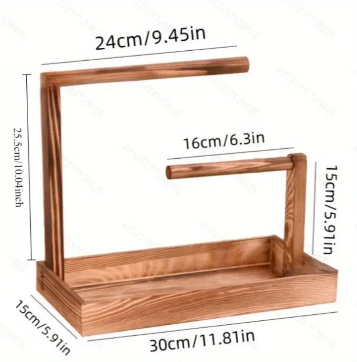 KokoBoho Wooden Jewellery Stand – Boho Luxe Display for Bracelets, Necklaces & Accessories