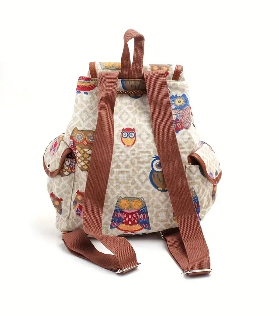 KokoBoho Owl & Floral Backpack – Boho Luxe School, Travel & Everyday Bag